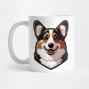 Tricolor Corgi Mug